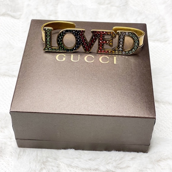 GUCCI “LOVED” crystal palm cuff. New - Picture 4 of 8